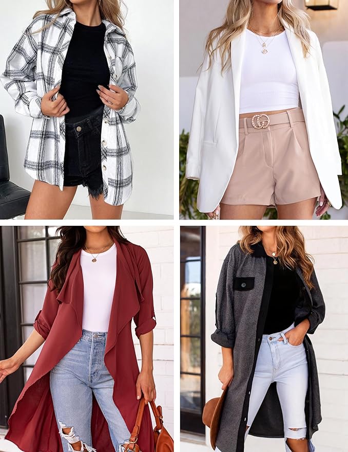 Ekouaer Womens 3 Pack Long Sleeve Shirts Crew Neck Stretch Fitted Underscrubs Trendy Basic Tops Lightweight Thermal Tee