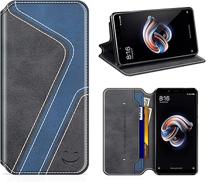 MOBESV Smiley Funda Cartera Xiaomi Redmi Note Funda Cuero Movil Xiaomi Redmi Note Carcasa Case con Billetera Soporte para Xiaomi Redmi Note Negro Azul Oscuro MOBESV Smiley Funda Cartera Xiaomi Redmi Note Funda Cuero Movil Xiaomi Redmi Note Carcasa Case con Billetera Soporte para Xiaomi Redmi Note Negro Azul Oscuro