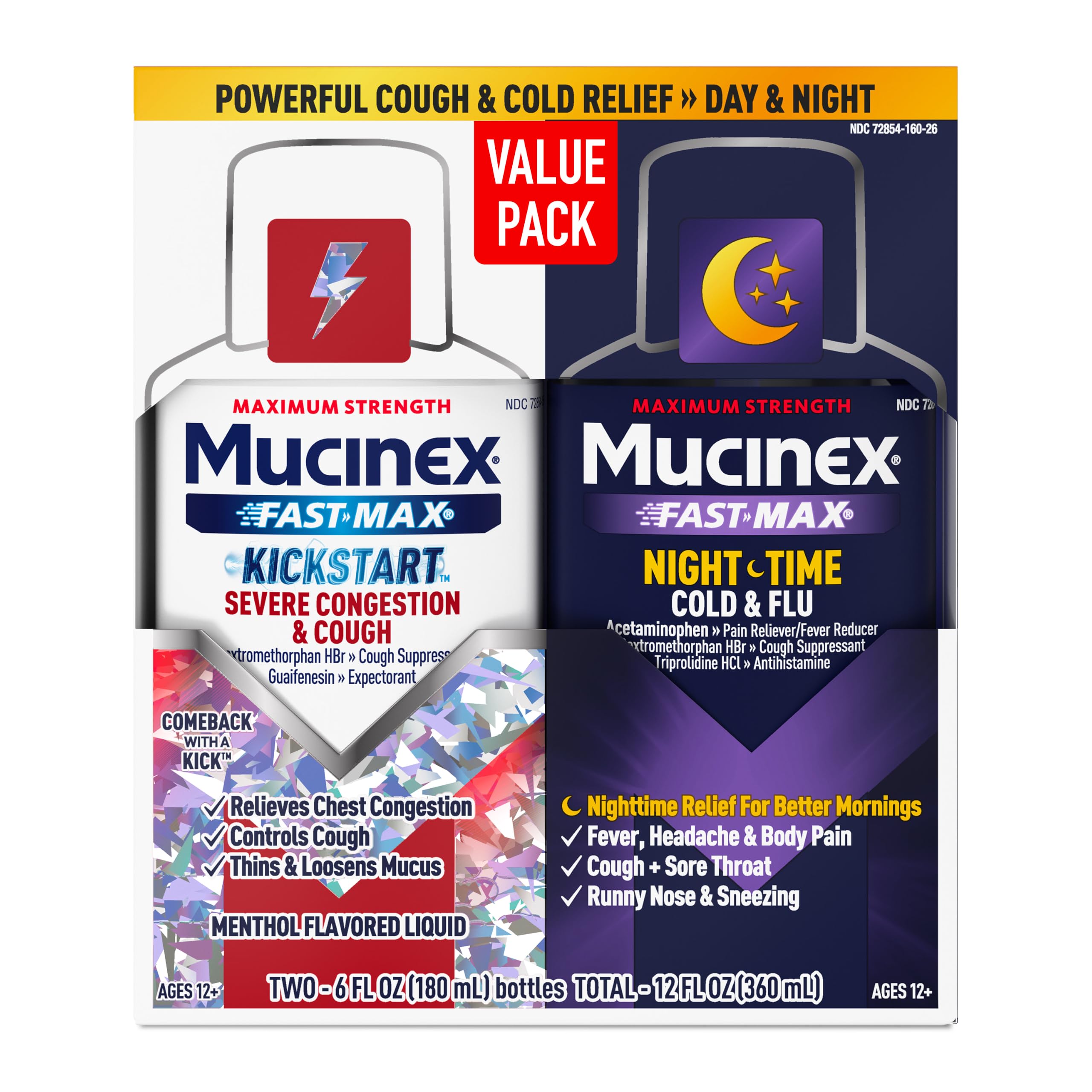Mucinex Fast-Max Maximum Strength Severe Congestion & Cough Liquid, 6 FL OZ — Amazon image 15