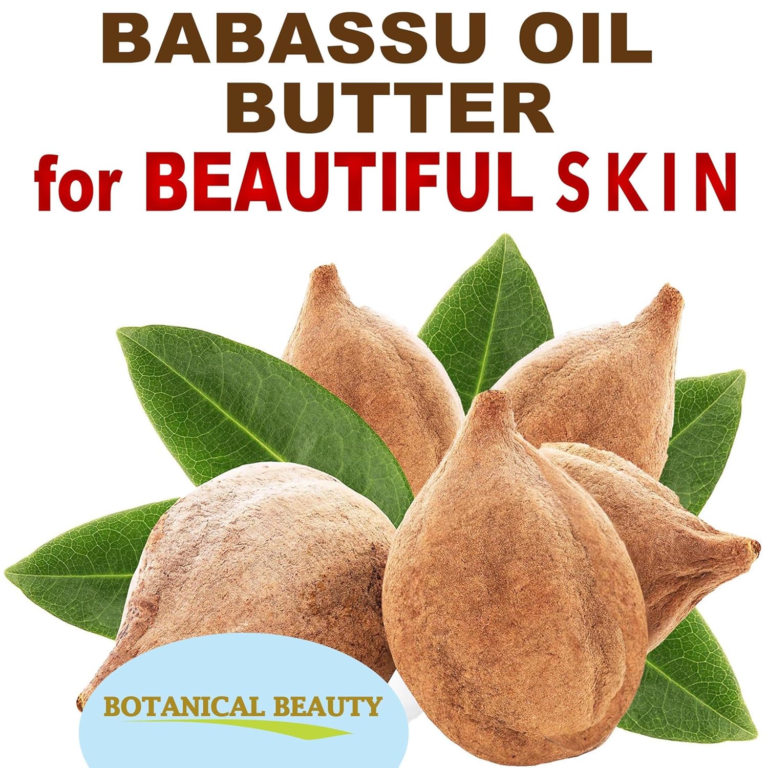 Botanical Beauty BABASSU OIL BUTTER Pure Natural VIRGIN UNREFINED RAW Cold-Pressed for Face, Skin, Body, Hair, Lip, Nails. Rich in Vitamin E, Vitamin C (16 Fl Oz)
