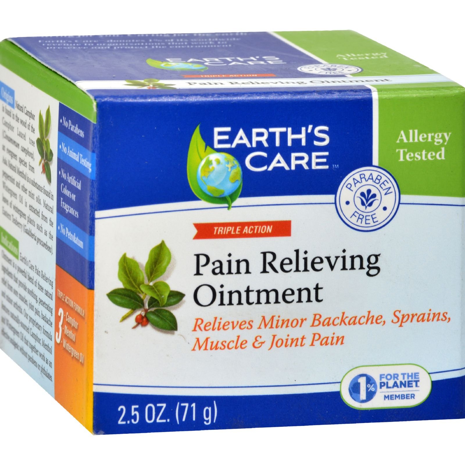 Amazon.com: Earth's Care Triple Action Pain Relieving Ointment