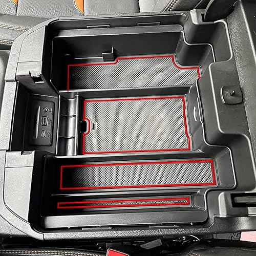 Miniatura 4 de TACOBRO Organizador de consola central compatible con accesorios SilveradoSierra 25003500HD 2020-2023Chevy Silverado 1500 2019-2022  GMC Sierra 1500