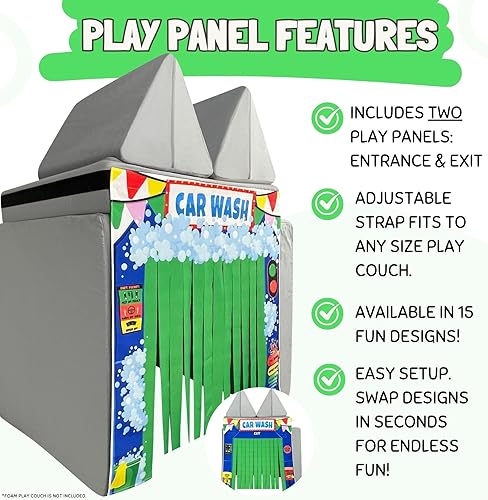 Miniatura 2 de Couch Swag Panel de juego para sofá de espuma para niños, sofá infantil (lavado de autos)