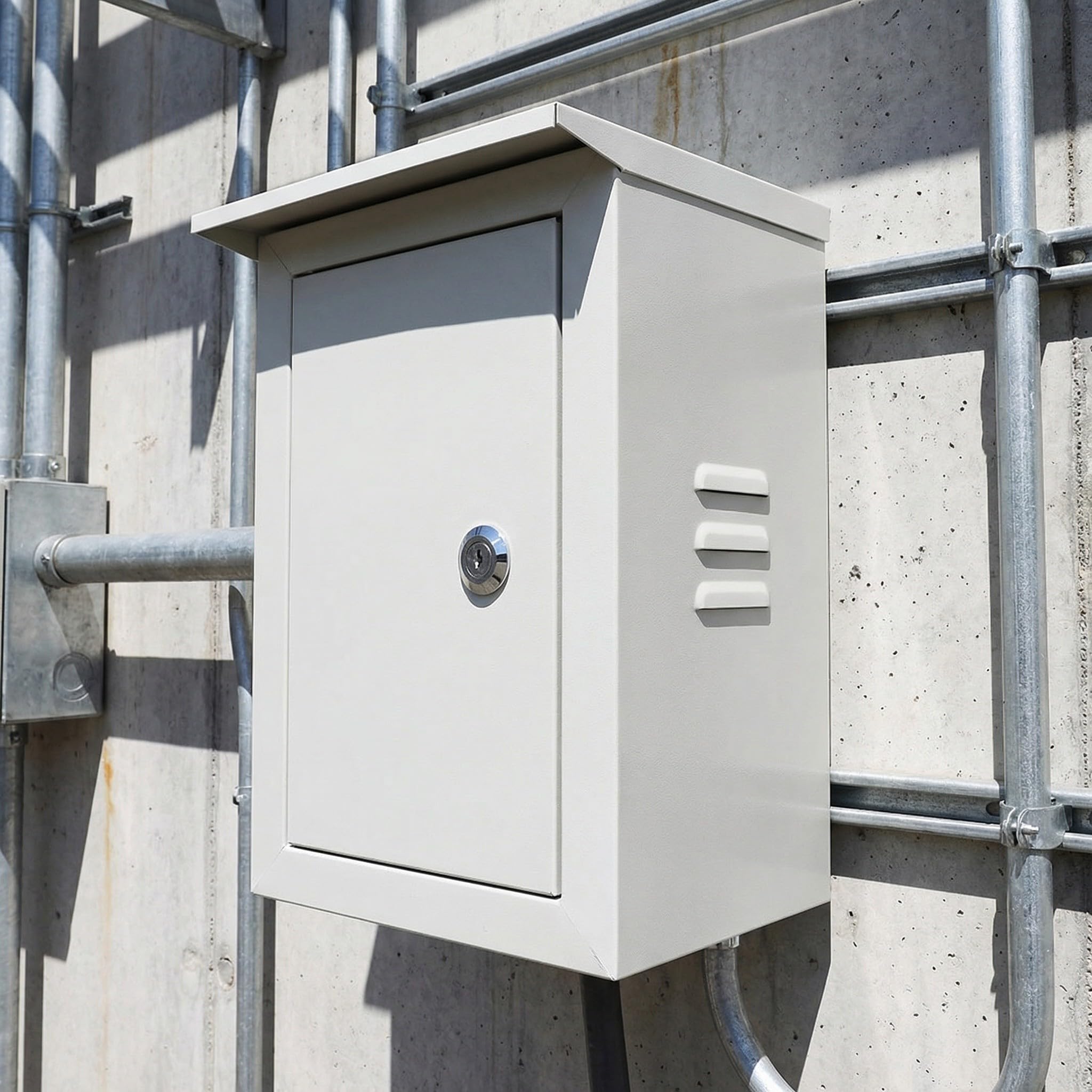 Boîte de Jonction Électrique Murale Verrouillable en Fer Peint