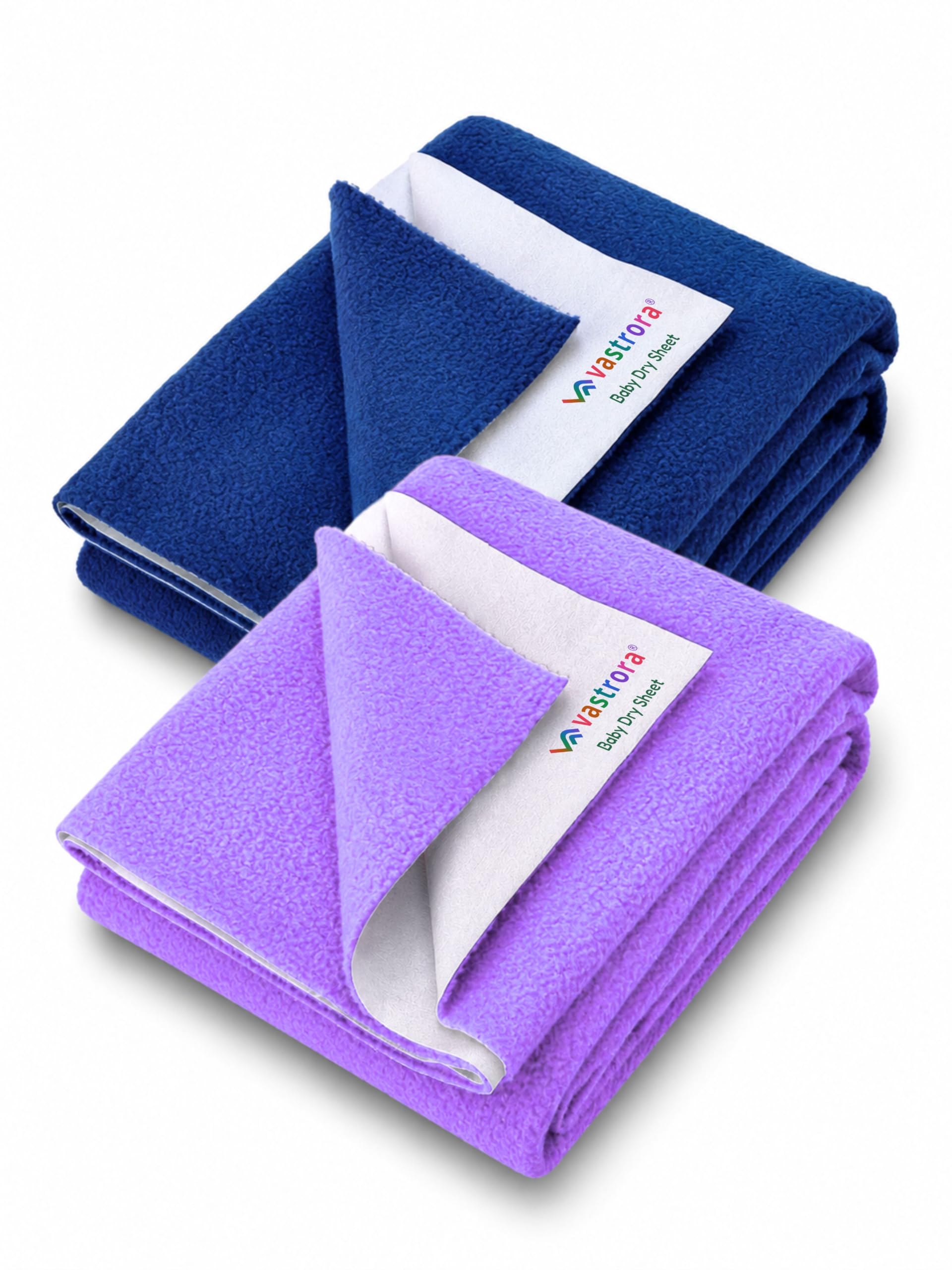 Waterproof Dry Sheet for Baby & Adults | Instant Absorbent Urine Pee Sheet & Bed Wetting Mat | Soft Breathable Fleece Reusable Underpad & Massage Mat (Pack of 2 | Large | 140x100 cm)-image-45