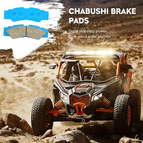 Miniatura 6 de Kit de pastillas de freno de cerámica compatible con Yamaha YXZ 1000R SE y SS 2016-2021, Wolverine RMAX 2RMAX 4 2021-2022 Reemplazo para