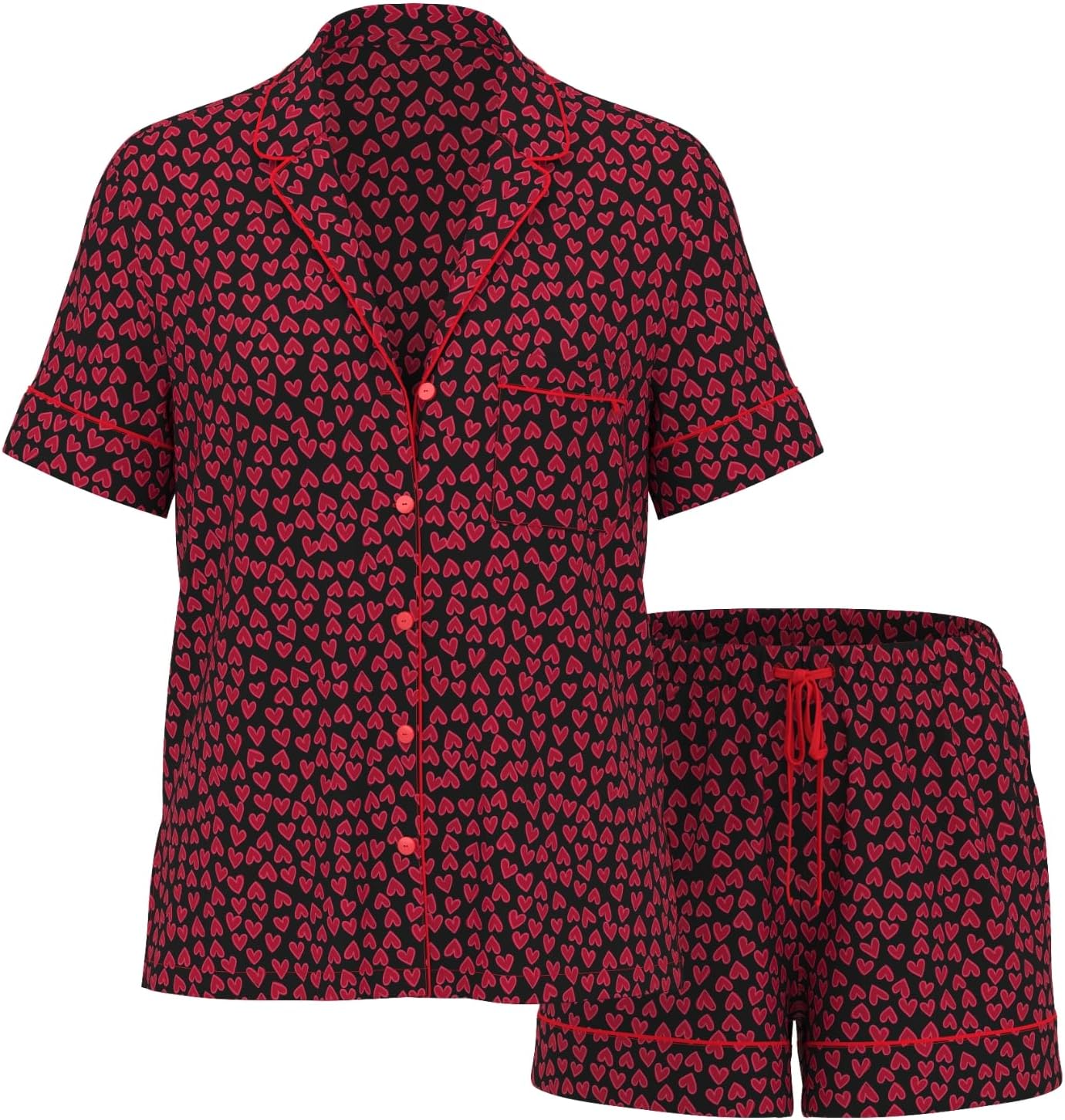 Victoria's Secret Modal Pajama Set, Short Sleeve Button Down Shirt and Shorts, Sleepwear for Women (XS-XXL) - Image 3