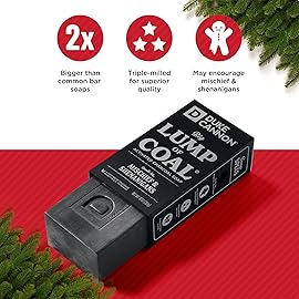 Duke Cannon Holiday Limited-Edition Yule Brick Big Brick of Soap - 10oz Bar, Triple Milled, Charred Wood & Leather Scent, Perfect for Men, Supports U.S. Veterans, 3 Pack
