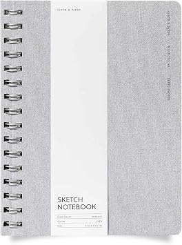Spiral Notebook in Exotic Design | CP Petite | Linen | Sketchbook by Cloth + Paper