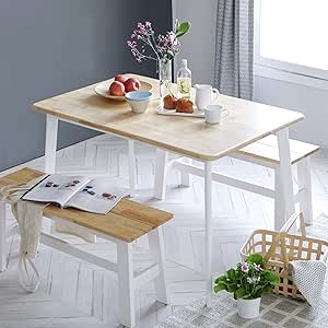 Amazon.com - Livinia Canberra 47.2" Rectangular Wooden Dining Table/Mid
