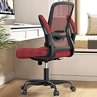 Vista 17 de Silla de oficina Mimoglad, silla de escritorio ergonómica con soporte lumbar ajustable, silla de computadora de malla de respaldo alto