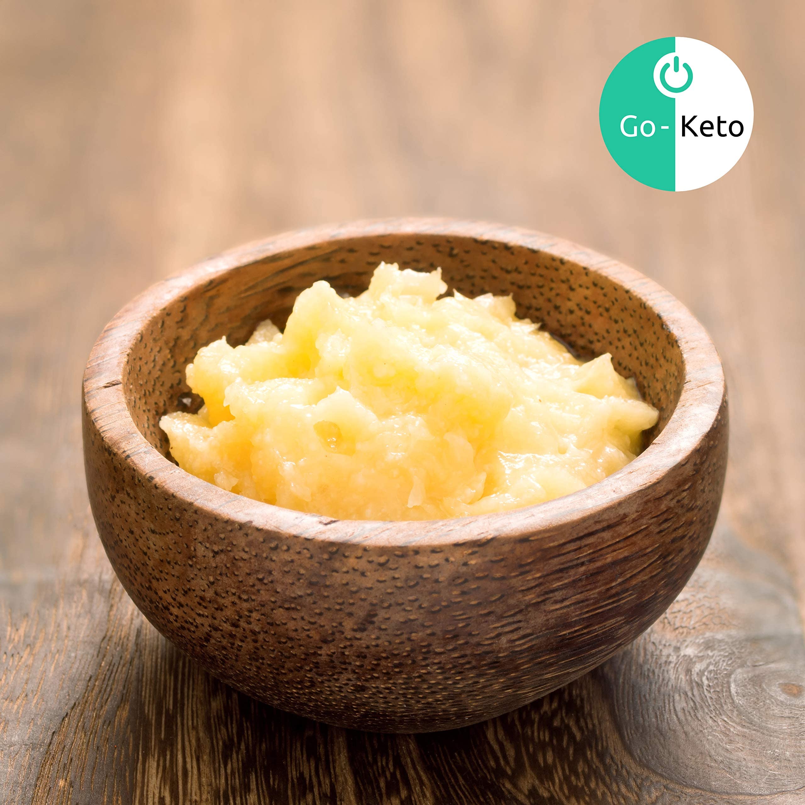 Go-Keto BIO Ghee, 500g | Mantequilla 100% clarificada, certificada BIO, Ayurveda | perfecto para la dieta cetogénica | ideal para hornear y asar | Sin lactosa, sin gluten, bajo en carbohidratos