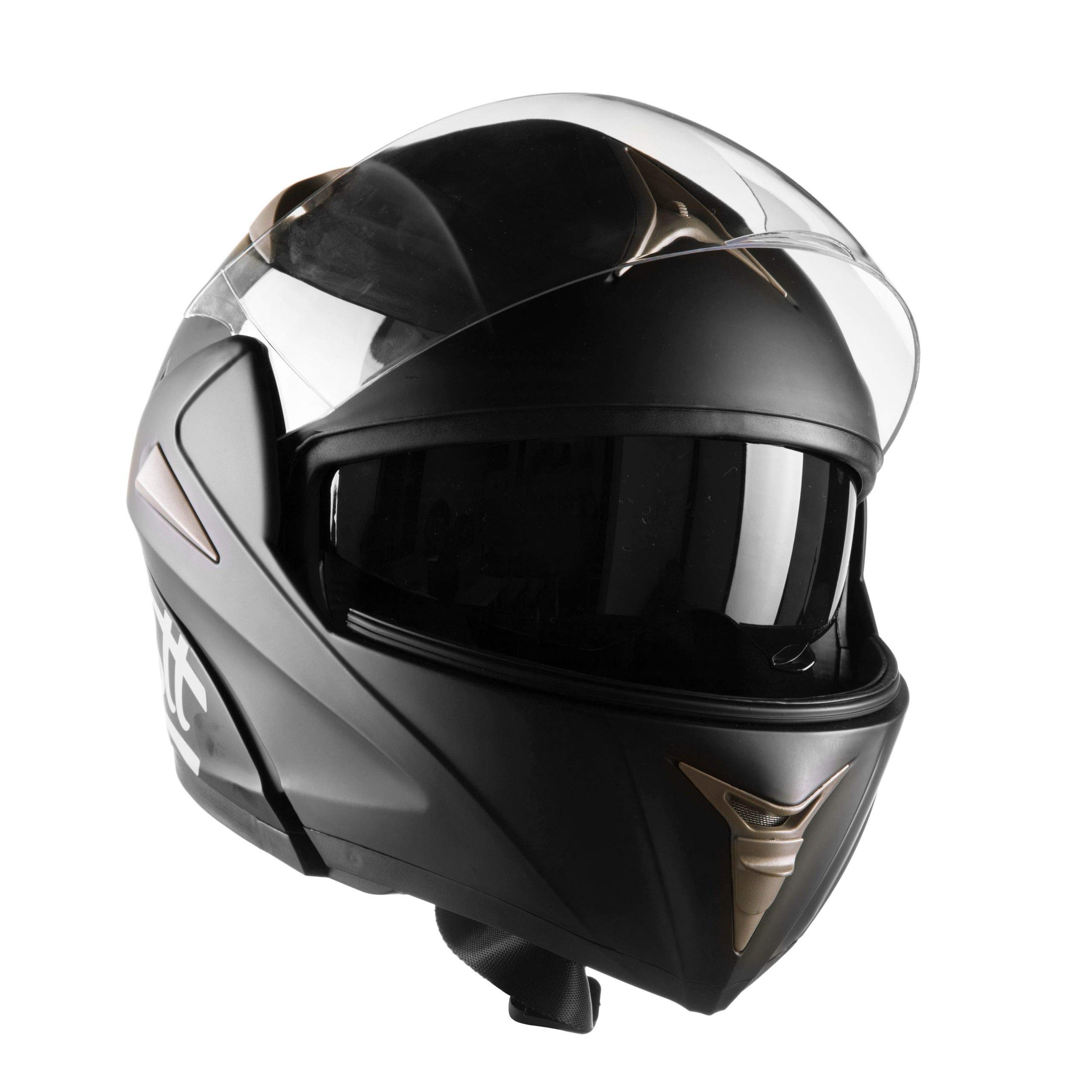 Westt Casco Modulare Moto Certificato ECE R 22.06 - Casco Integrale con Visiera e Parasole per Donna e Uomo - Casco Jet con Protezione Mento per Scooter Roller Ciclomotore