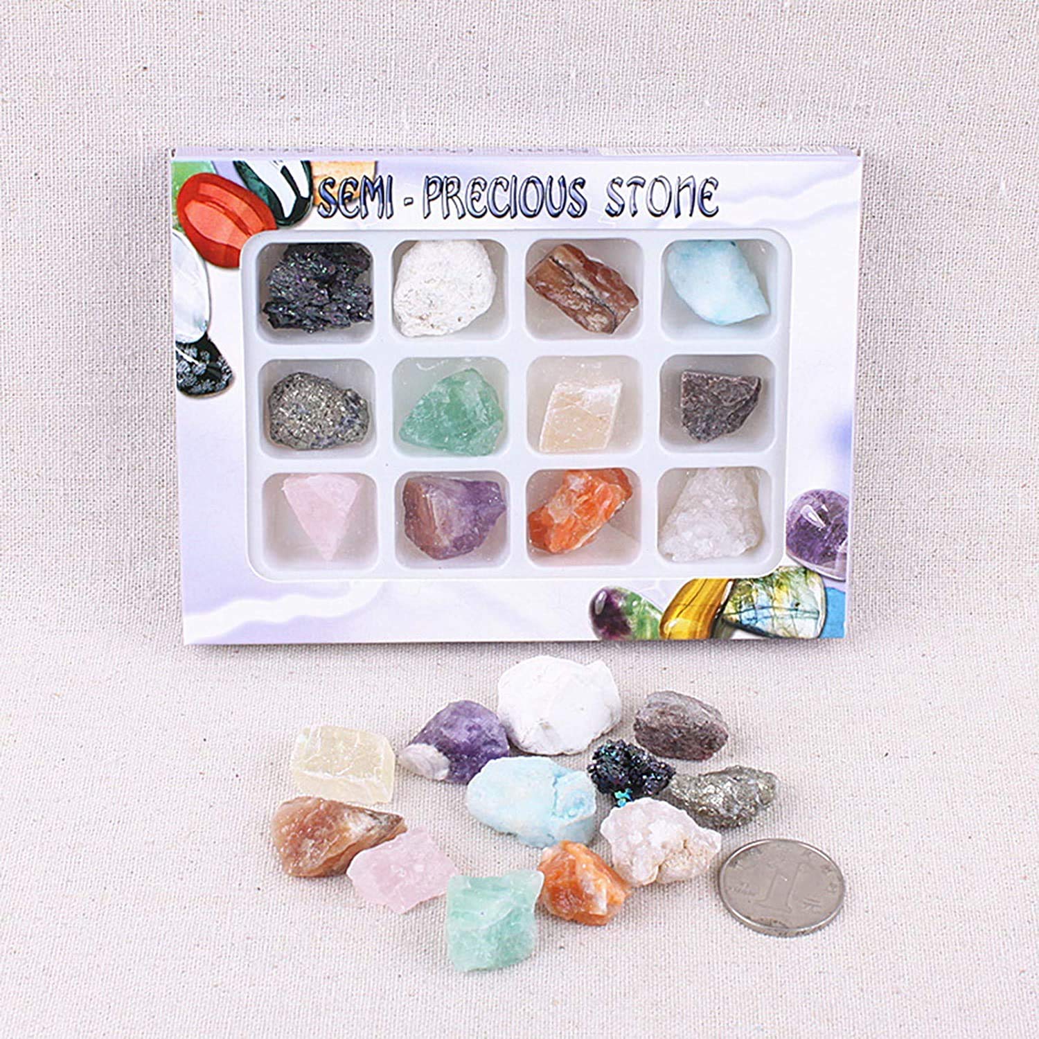 Kit éducatif Pour Mineralogie Kit Excavation Minéraux Enfants - 12 Pierres Avec Outils - Jeu éducatif Géologie 6-12 Ans Jeux De Société Enfant Kit éducatif Pour Mineralogie Kit Excavation Minéraux Enfants - 12 Pierres Avec Outils - Jeu éducatif Géologie 6-12 Ans Jeux De Société Enfant