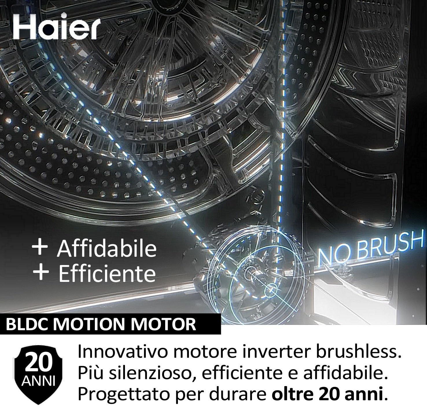 Haier Serie I-Pro 3, Lavatrice SLIM 7 Kg a Carica Frontale, 1400 Giri, Programma vapore Refresh, Trattamento Antibatterico, Libera Installazione, 60 * 48 * 85 cm, Classe A -10% - HW70-BP14929-S