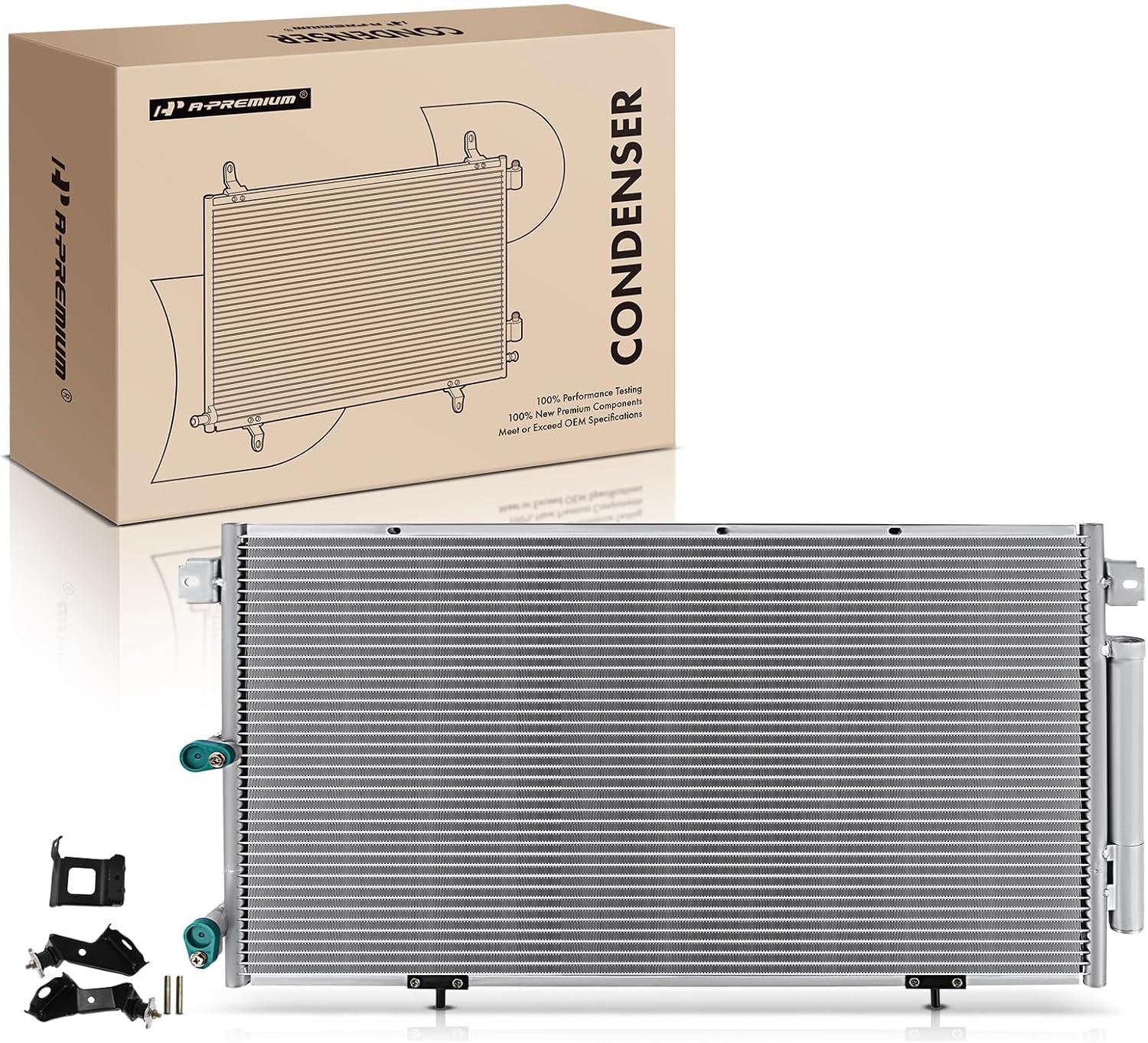 A-Premium Air Conditioning A/C Condenser Compatible with Lexus RX300 1999-2003 V6 3.0L, Replace# 8845048010