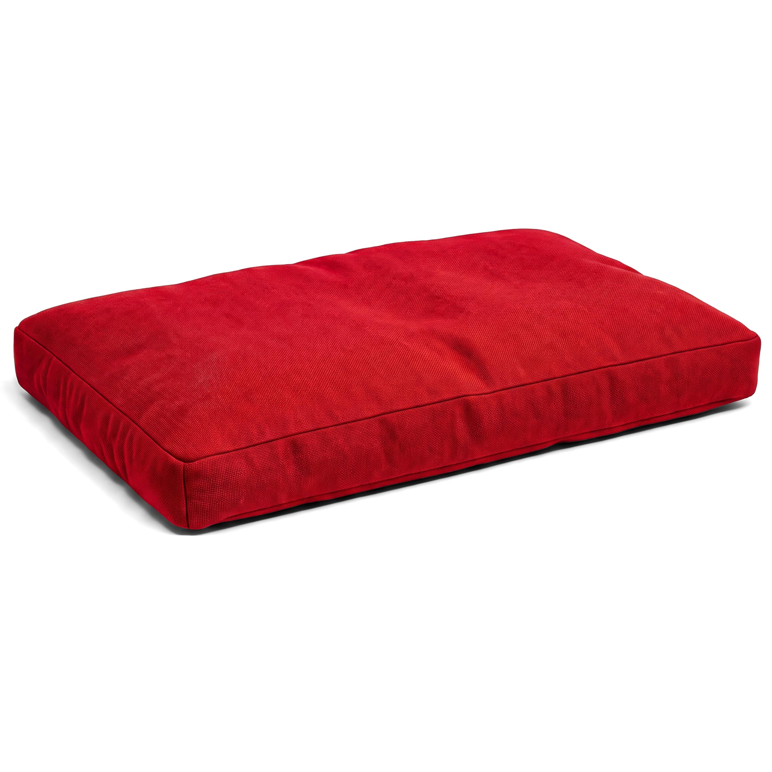 POKAR Cuscino per Pallet 120x80 cm | Cuscino di seduta da esterno per pallet | Divano Pallet Arredo Giardino Balcone | tessuto strutturato sfoderabile | OEKO-TEX | Made in EU | Rosso