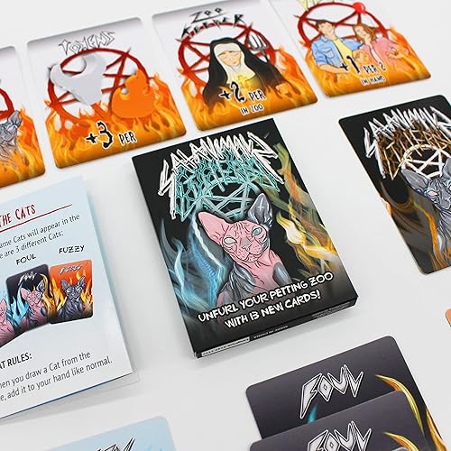 Miniatura 4 de SATANIMALS - Juego de cartas  Juegos MEGA MINT  Juego de estrategia atractivo para adultos y adolescentes  Construye el zoológico de mascotas