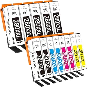 Cartucce PGI-280 CLI-281 Cartucce D'inchiostro Chip XXL Per Stampanti Canon, Modelli TS6220, TR8520, TS6120, TS6320 Cartucce Inkjet Generiche - Foto 11