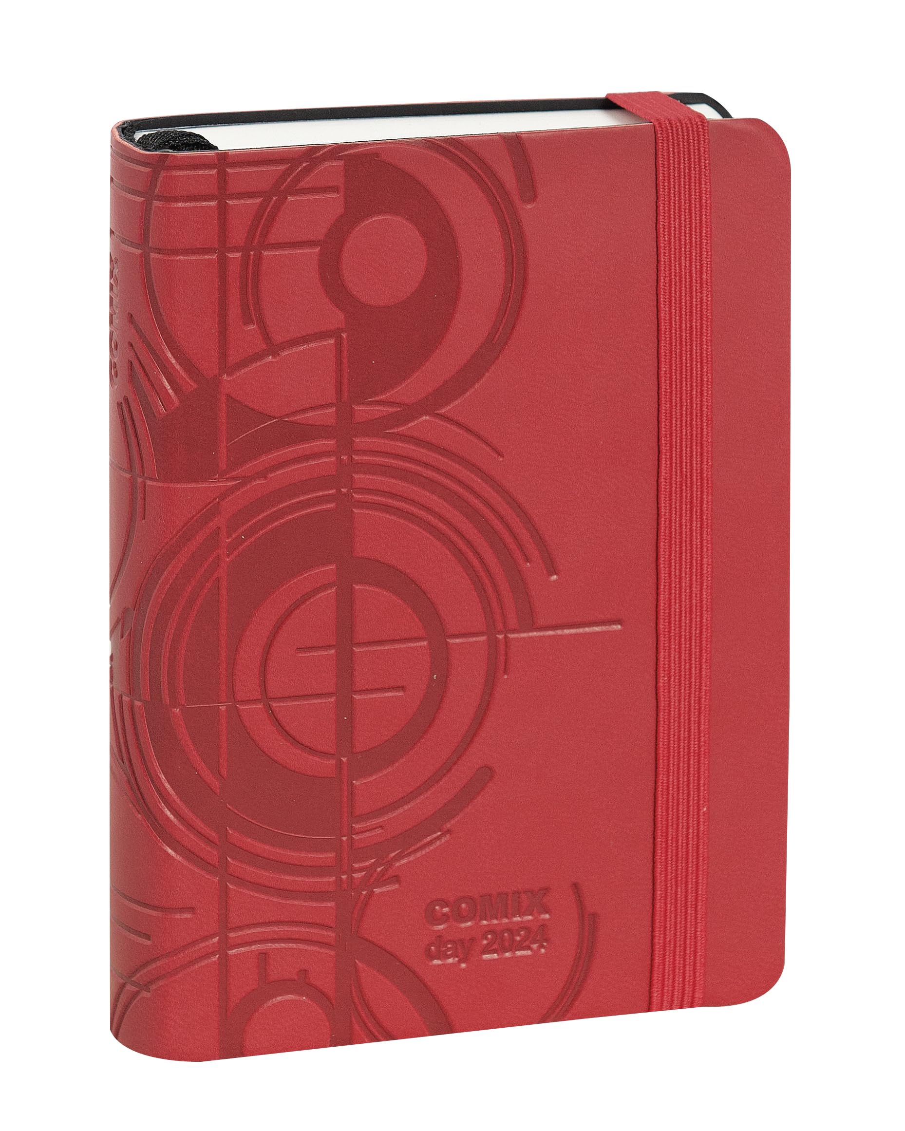 Agenda COMIX 2025 Giornaliera - Formato 9x12,5 Cm, Nero, Con Matita Inclusa - Foto 3