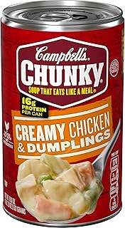 Campbell's Chunky Soup, Creamy Chicken and Dumplings Soup, 18.8 Oz Can