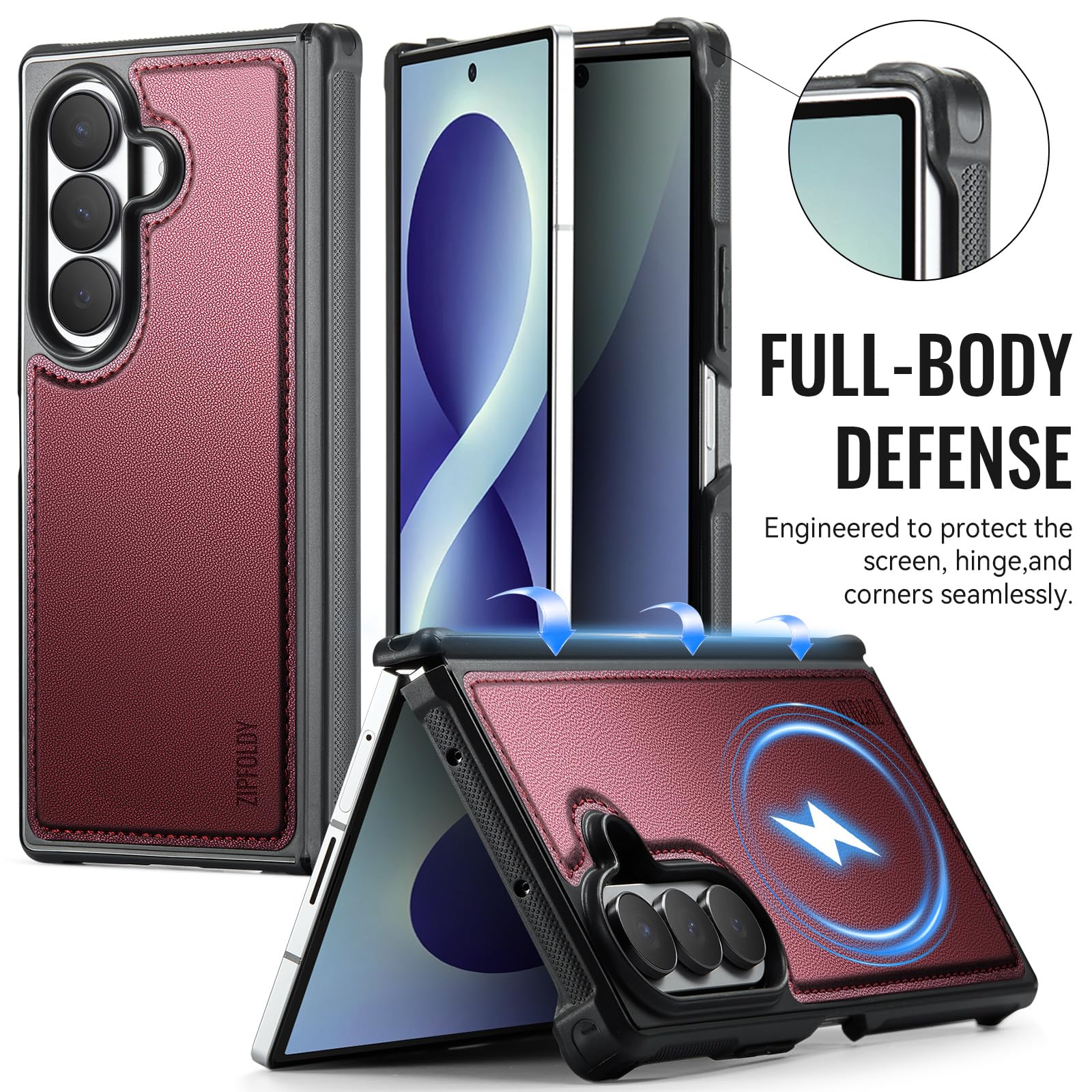 Per Galaxy Z Fold 8 Ultra - Custodia per telefono a portafoglio