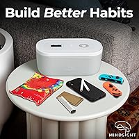 Vista 2 de Mindsight Timed Lock Box Unplug from Phones, Video Games, Social Media, Snacks & Cravings 3 Modes based on Willpower Easy to Use Out of