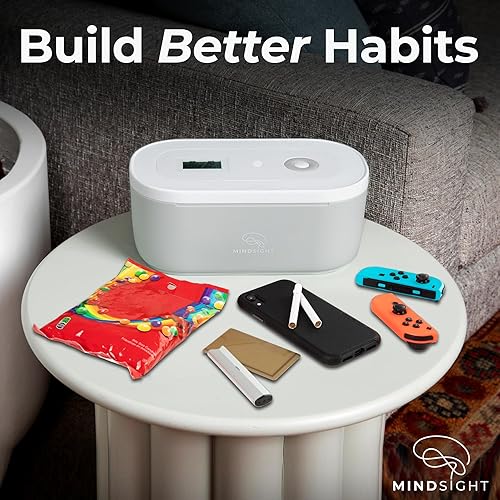 Miniatura 8 de Mindsight Caja de bloqueo cronometrada  Desenchufa de teléfonos, videojuegos, redes sociales, aperitivos y antojos  3 modos basados en la fuerza de