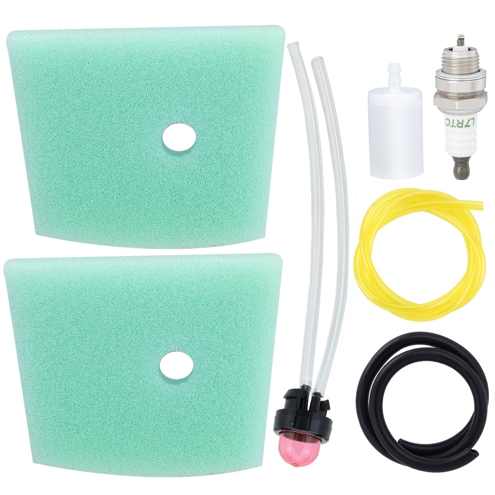 Panari 537186301 Air Filter + Primer Bulb Fuel Spark Plug for 123C 123L 123LD 223L 223R 322C 322L 322R 323C 323L 325C 325CX 325L 325LX 326C 326L 326LX String Trimmer