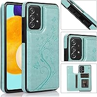 Vista 37 de Phone Case for Samsung Galaxy A52 5G/4G with Tempered Glass Screen Protector and Card Holder Wallet Cover Stand Flip Leather Cell Accessories Glaxay