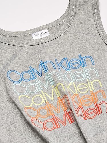 Vista 2 de Calvin Klein Girls' 2 Piece Sleepwear T-Shirt and Shorts Pajama Set Pj