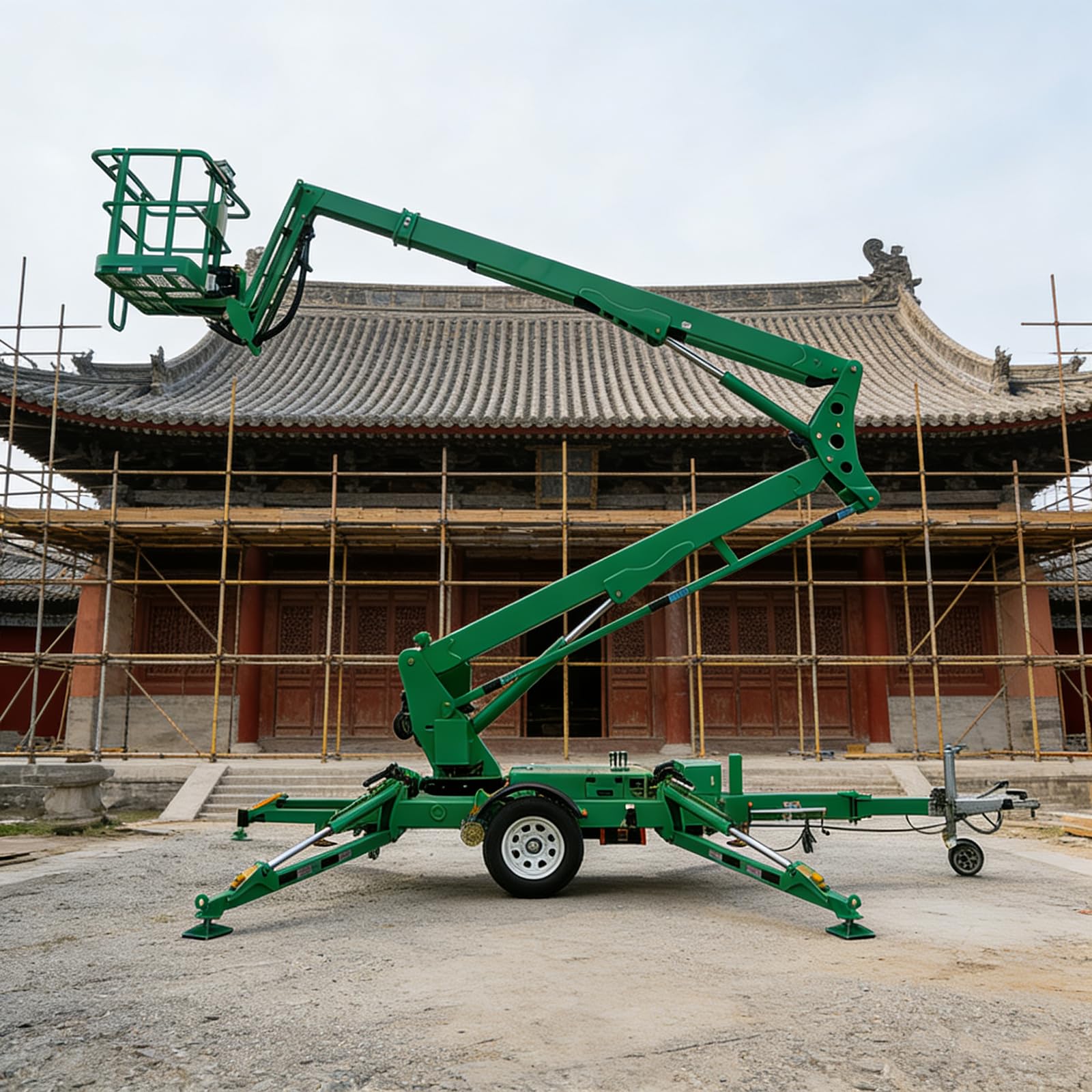 Amazon.com: Towable Articulating Boom Lift with 45ft Reach | 450lb