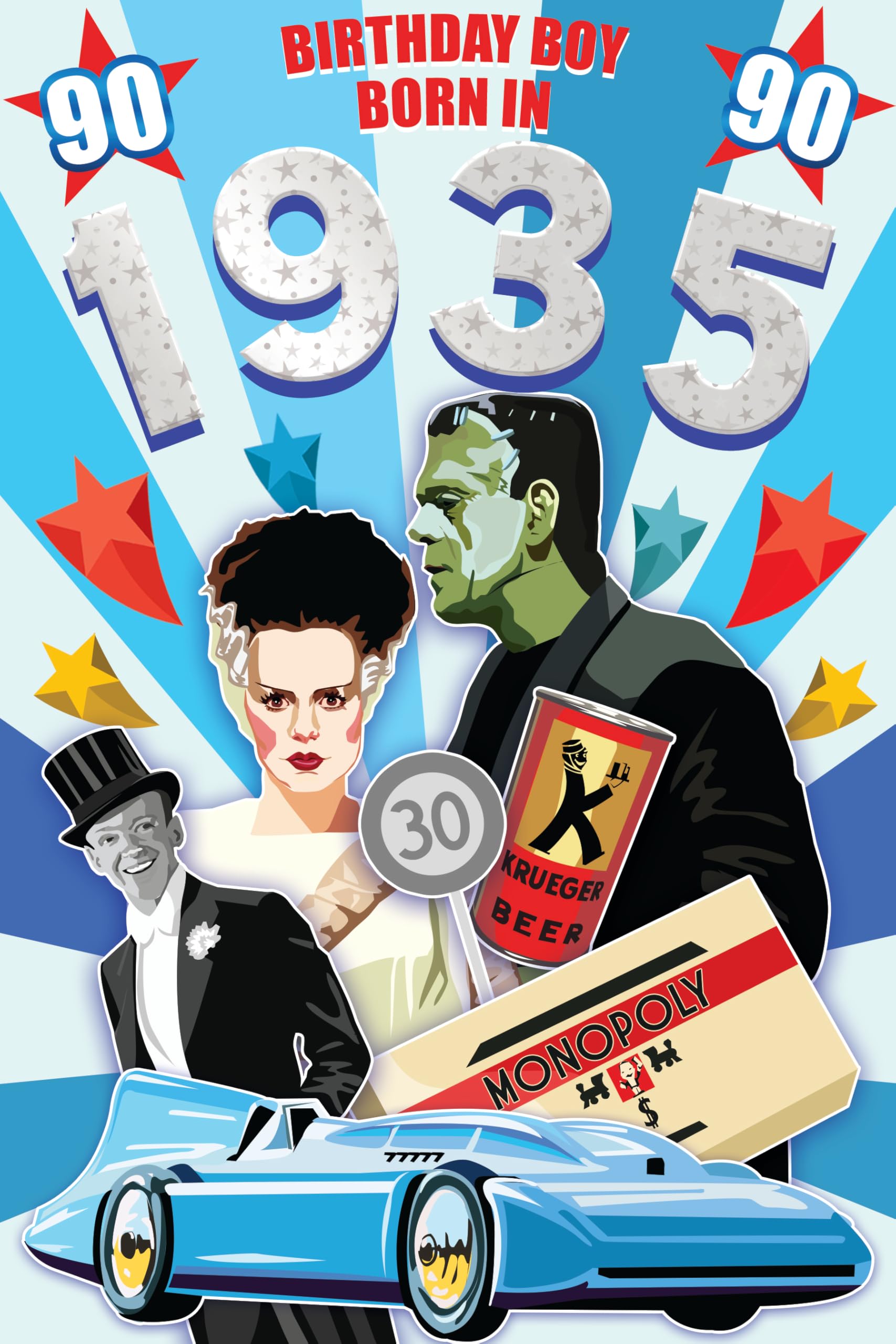 2025 Male Milestone Birthday Greeting Card For Him - Flashback Down Memory Lane Fun Interesting Facts From The Year You Were Born 70th Born In 1955