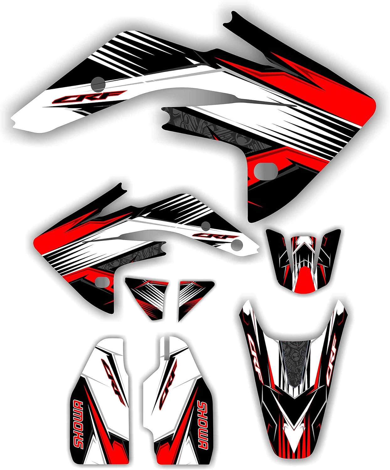 Graphic Kit fits 07-17 CRF150 Shroud Plastic Decals