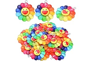 Aylifu Sunflower Resin Charms: Radiant Happiness for Jewelry Creations