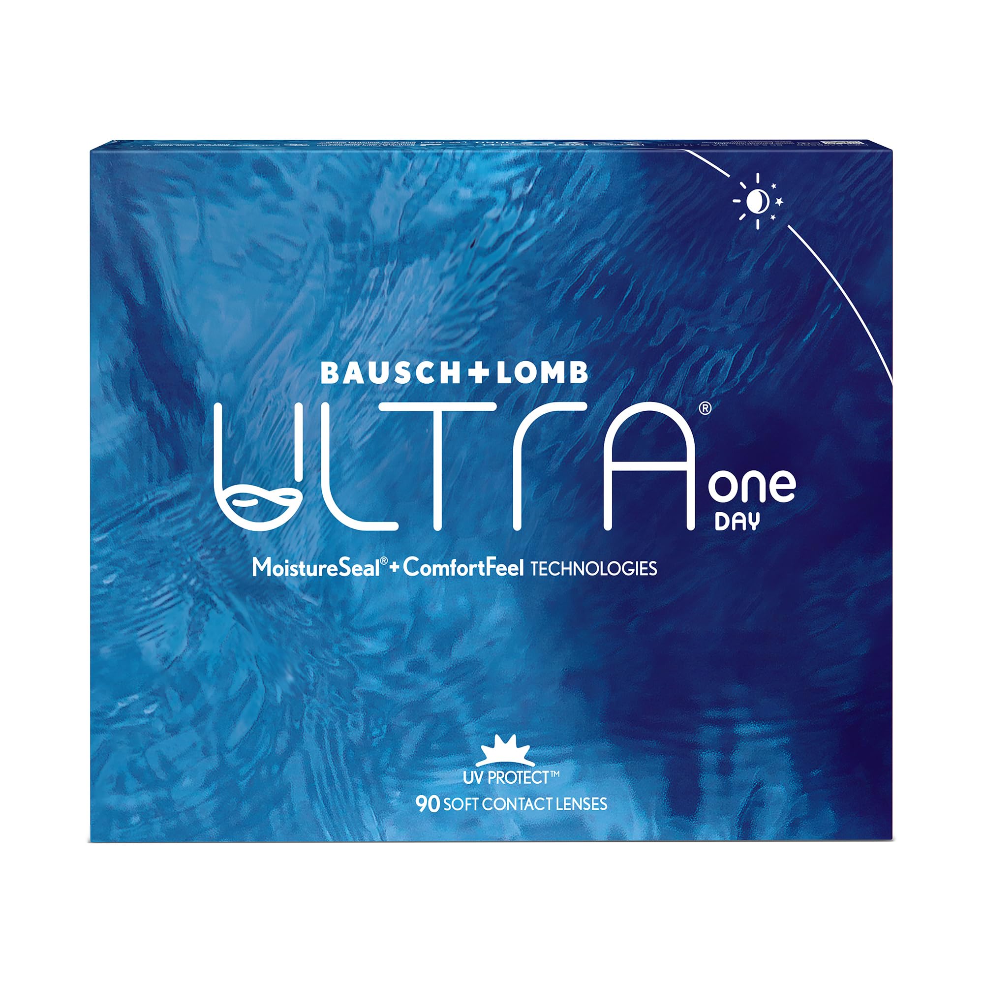 Bausch + Lomb ULTRA ONE DAY Lenti a Contatto Giornaliere Correttive, 90 Lenti, BC 8.6 mm, DIA 14.2 mm, -4.5 Diopt