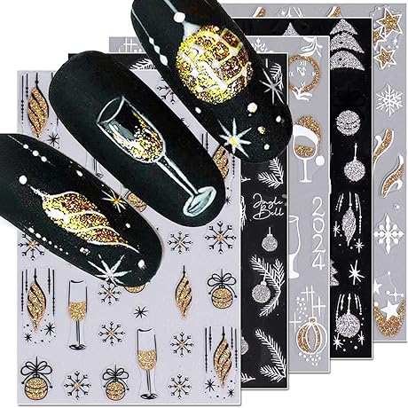 New Year Nail Charms: Festive Fingertip Embellishments