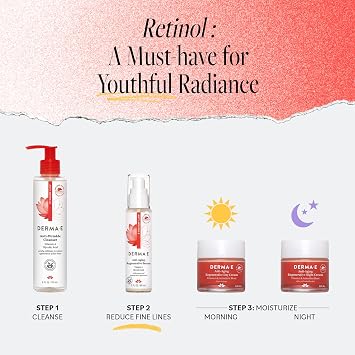 DERMA E Anti-Aging Regenerative Serum Hydrating Day and Night Serum Skin Renewing with Glycolic Acid and Vitamin A Advanced Facial Skin Care Treatment, 2 fl oz