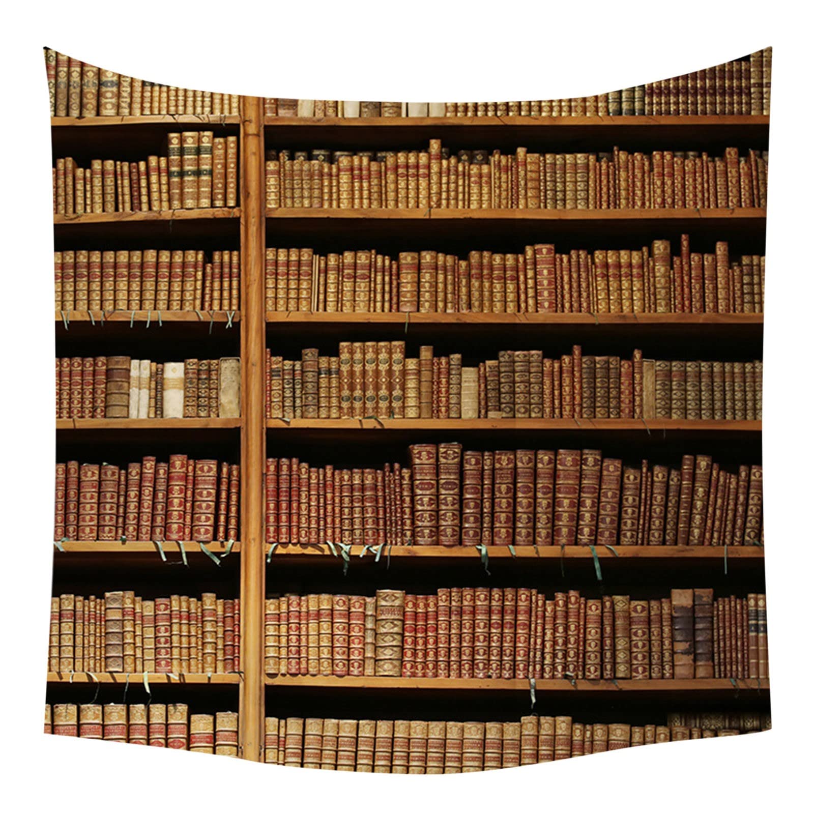 Arazzo GOAOK Stile Retrò Da Parete 150x100 Cm - Decorazione Perfetta Per Camera Da Letto, Università O Ufficio - Tema Libreria