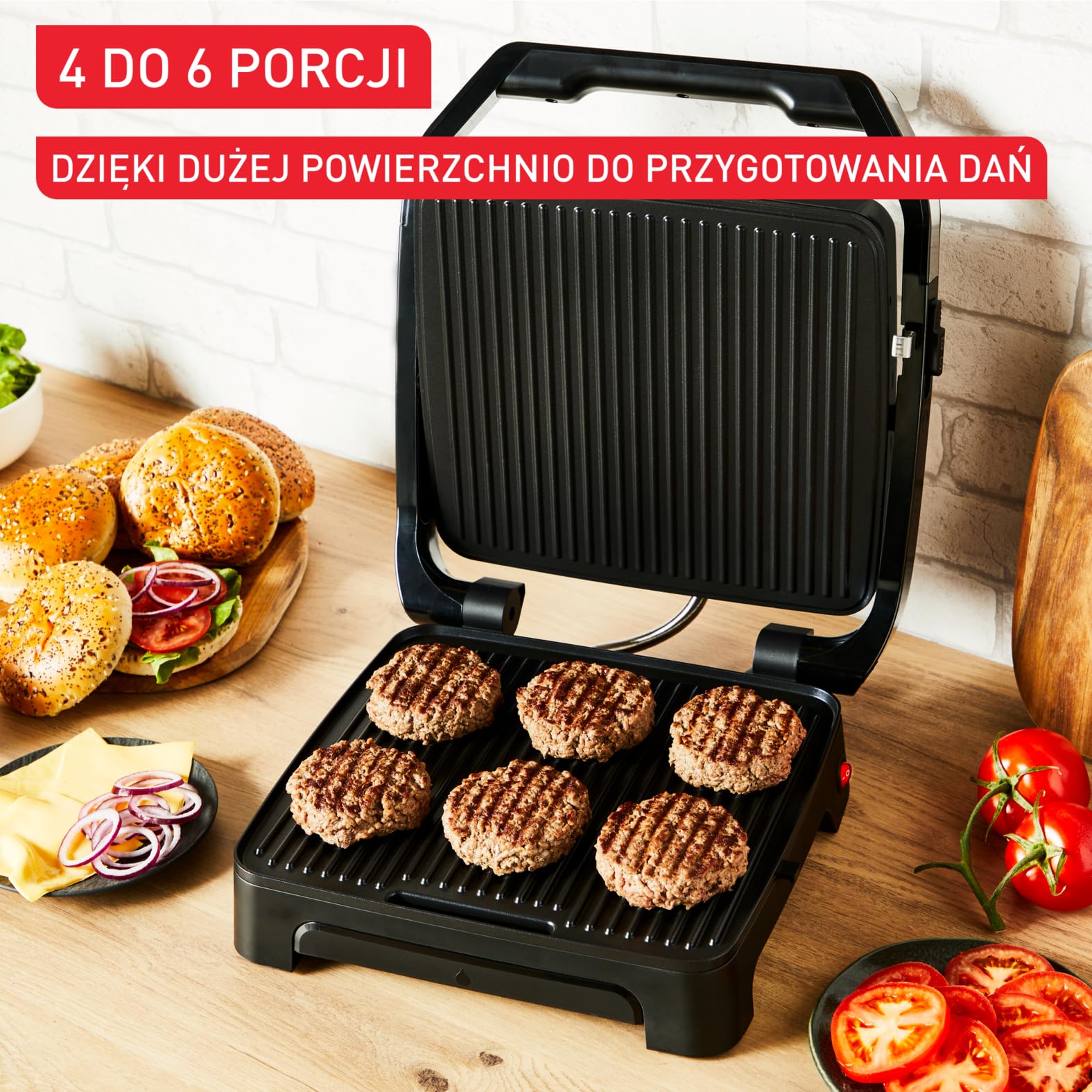 Tefal Inicio Classic GC271810 - Parrilla 2 en 1 de contacto y para paniniga, 2000 W, diseño compacto, carcasa de acero inoxidable, bandeja colectora de zumo, placas antiadherentes, color negro