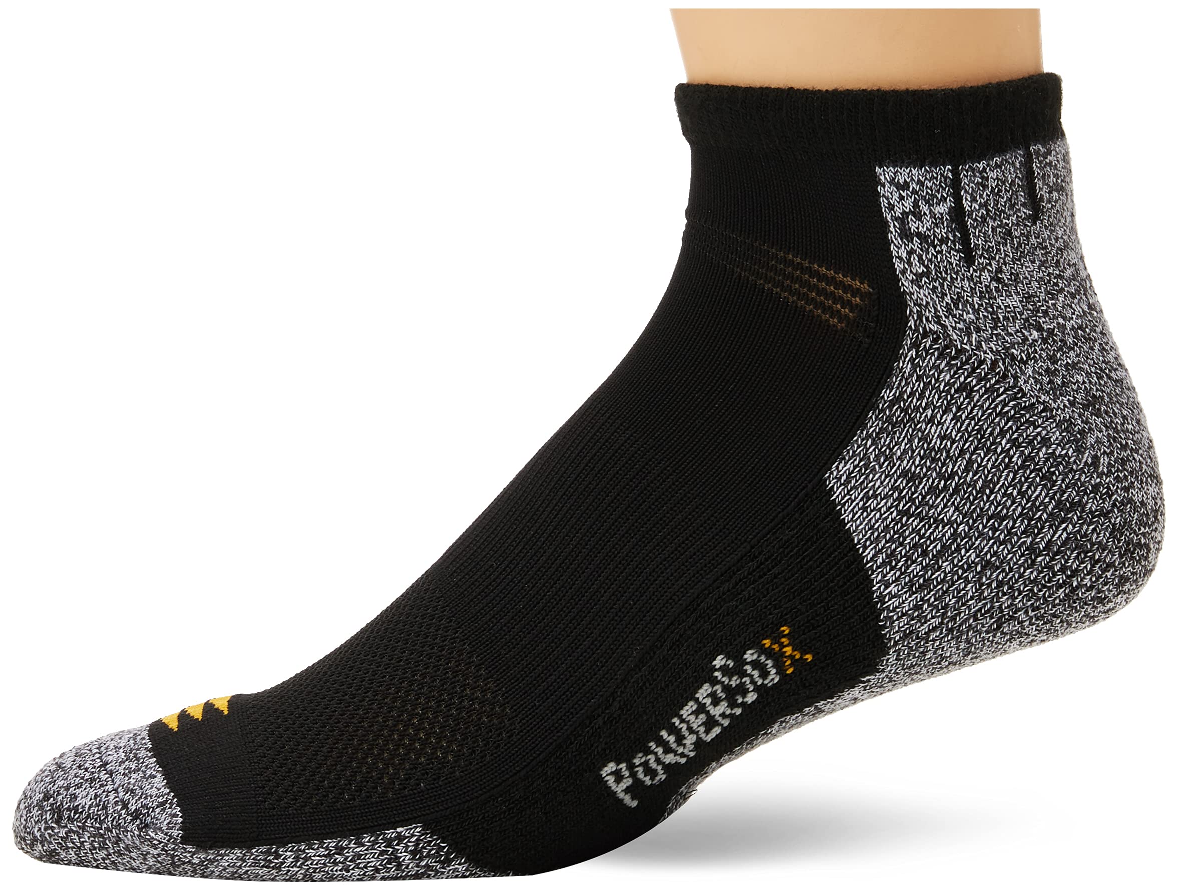PowerSox Men's 3-Pack Powerlites No Show Socks with Moisture Control