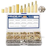 Vista 1 de NINDEJIN 910 tornillos de separación de placa base M3, espaciador de separación macho hembra con tornillos para laptop, kit surtido para ensamblaje