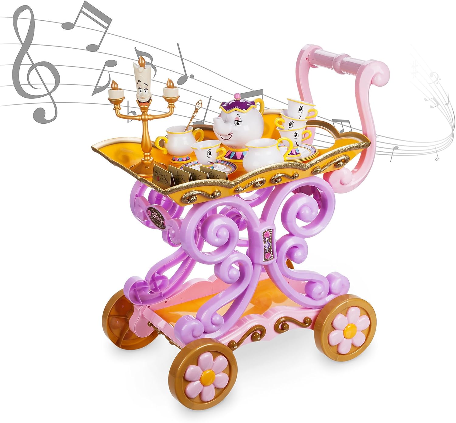 Amazon 美女と野獣 グッズ ティーセット カート付 歌う ルミエール ミセスポット チップ 食器 おもちゃ ままごと ディズニー おもちゃ おもちゃ