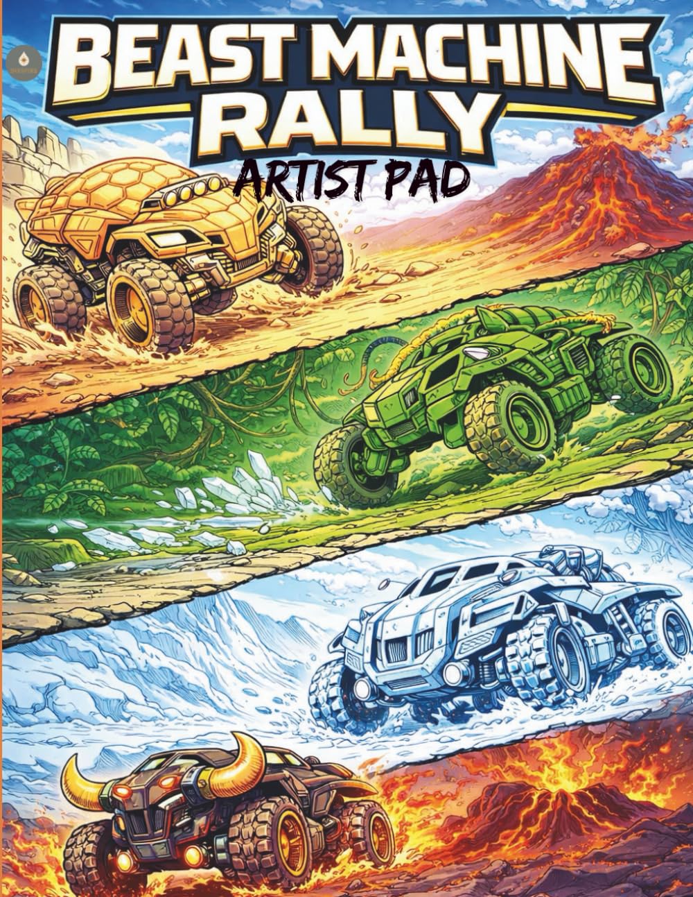 Beast Machine Rally: An Action-Packed Concept Car Colouring Book Inspired by Legendary Creatures (Inkspire)
