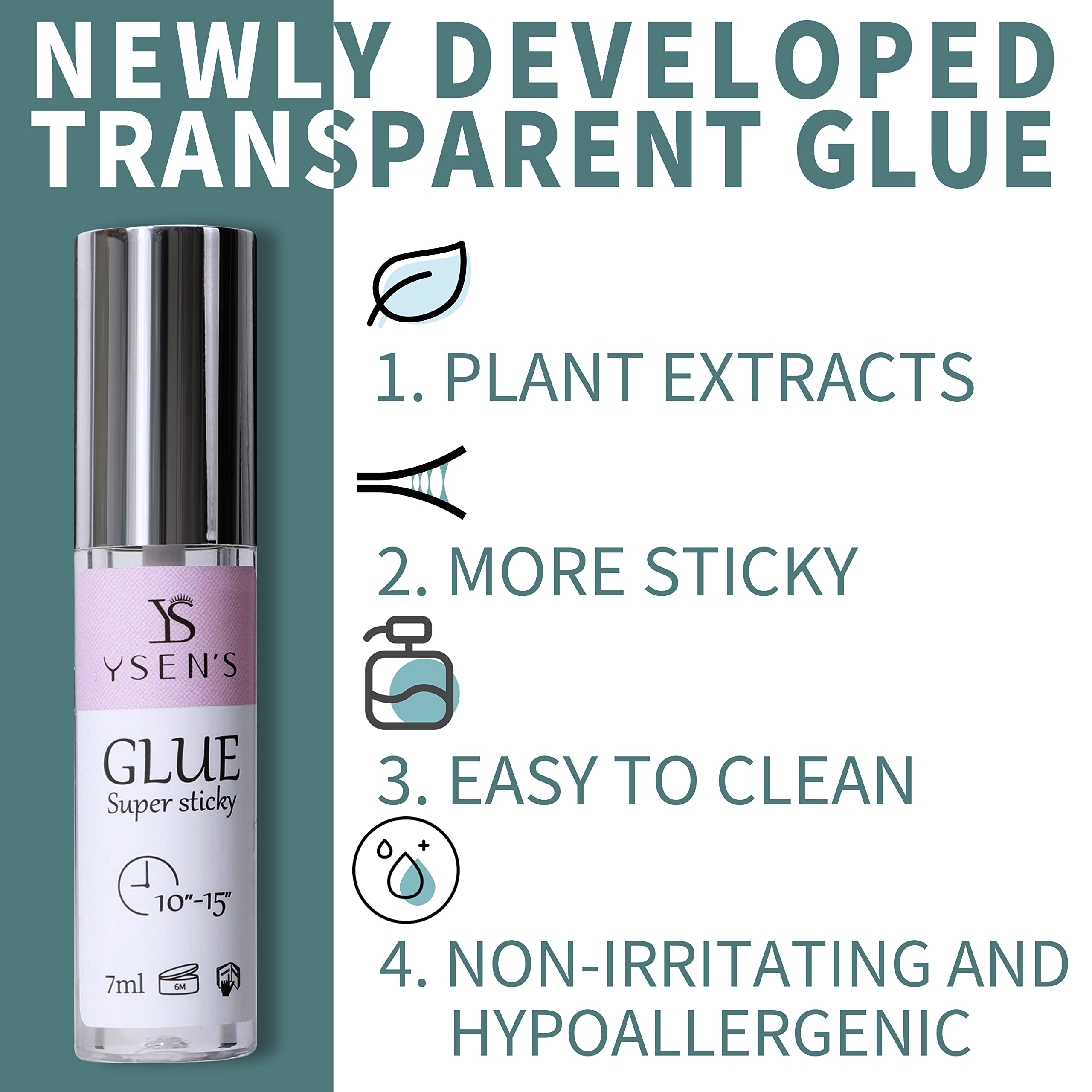 YSEN’S Kit Rehaussement de Cils, Brow Lift Kit Sourcil, 10 Utilisations | Kit rehaussement de cils avec 20 sachets, 4 paires de coussinets et accessoires, jusqu’à 10 utilisations.