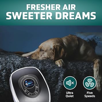 GermGuardian 5-In-1 HEPA Air Purifier for Home, Large Rooms Up To 915 Sq. Ft. with HEPA Pet Air Filter, UV-C Light & Odor Reduction, AC5250PT, 28 Tower, Gray