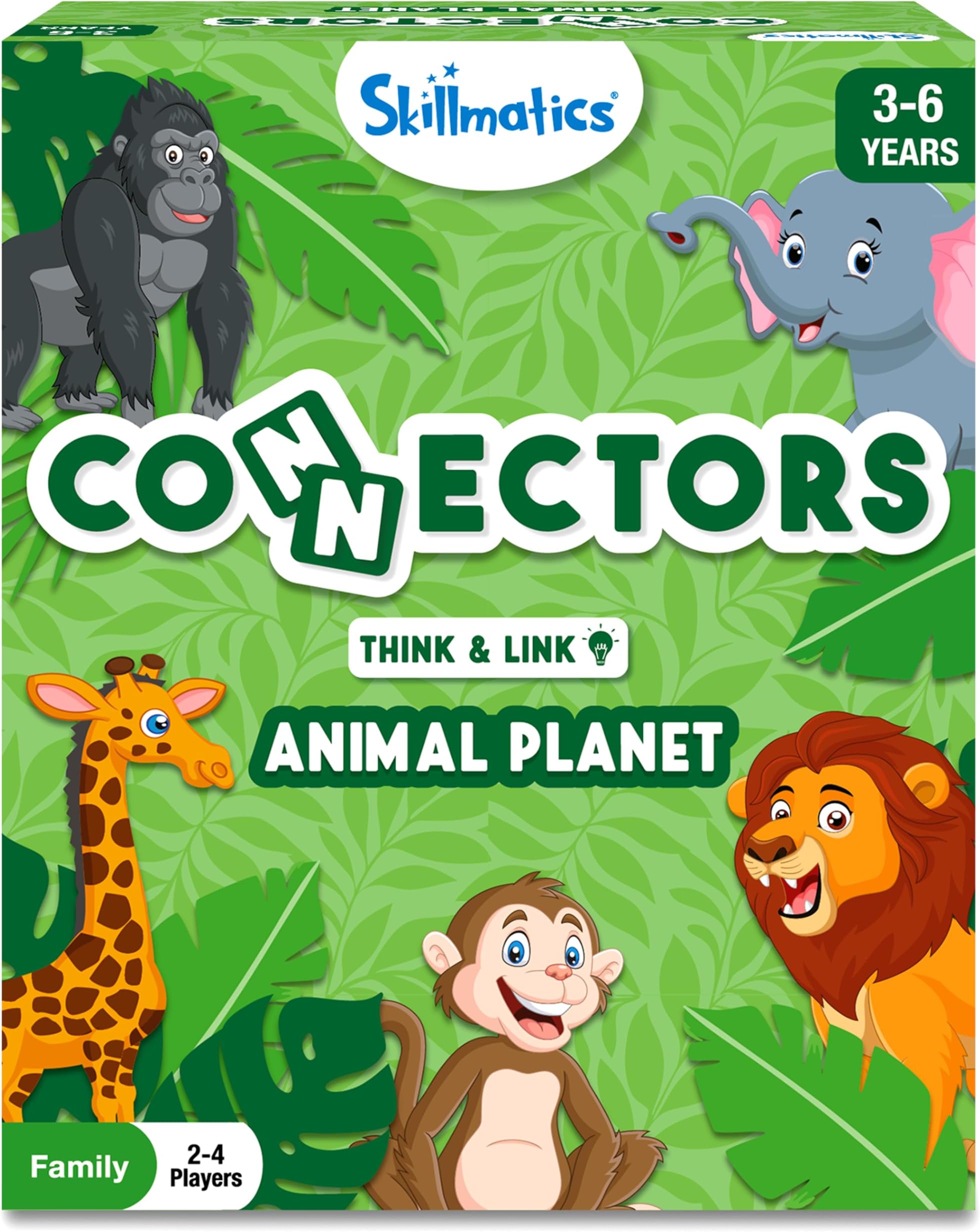 Skillmatics Educational Board Game - Connectors Animal Planet, Fun Strategy & Learning Game for Kids, Gifts for Boys & Girls Ages 3, 4, 5, 6