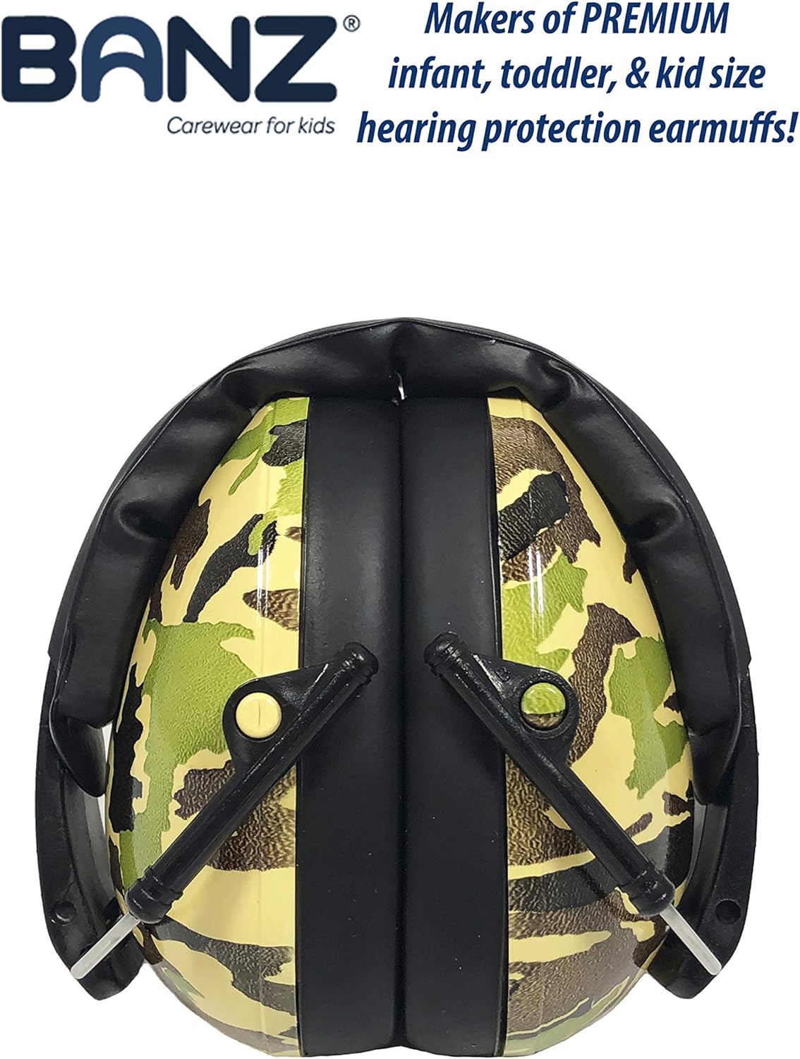 BANZ Kidz Earmuffs 2 Years & Older - Loud Noise Cancelling Kids Headphones & Toddler Ear Muffs, Size Adjustable