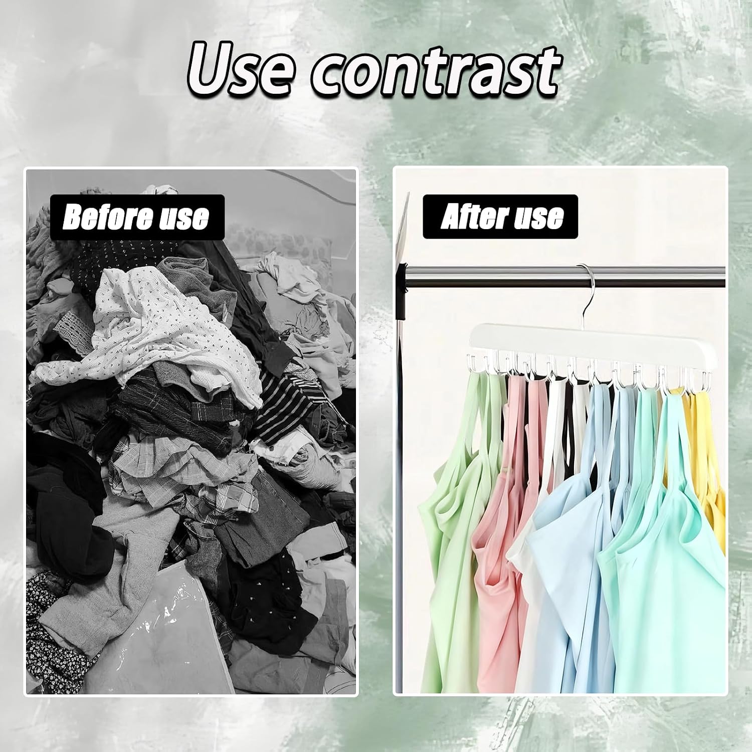 White Bra Hanger for Closet, Tank Top Hangers
