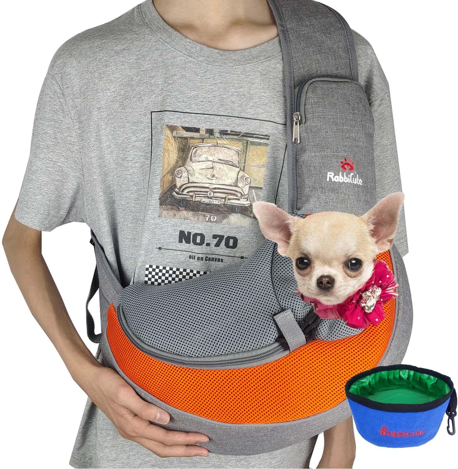 Amazon Co Jp Rabbicute 2125 犬用スリングキャリア L Grey M ペット用品